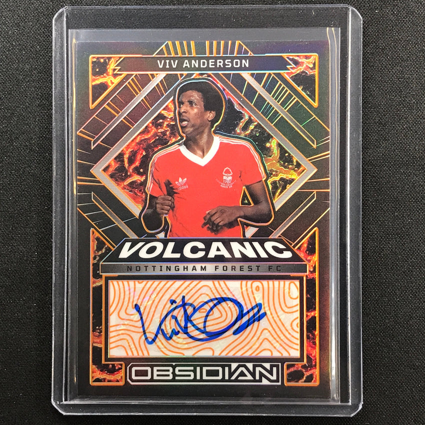 2022-23 Obsidian Viv Anderson Volcanic Signatures Auto Electric Orange 68/75