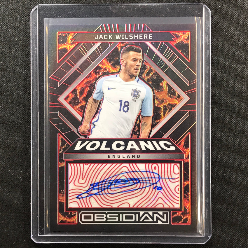 2022-23 Obsidian Jack Wilshere Volcanic Signatures Auto Electric Etch Red 22/25