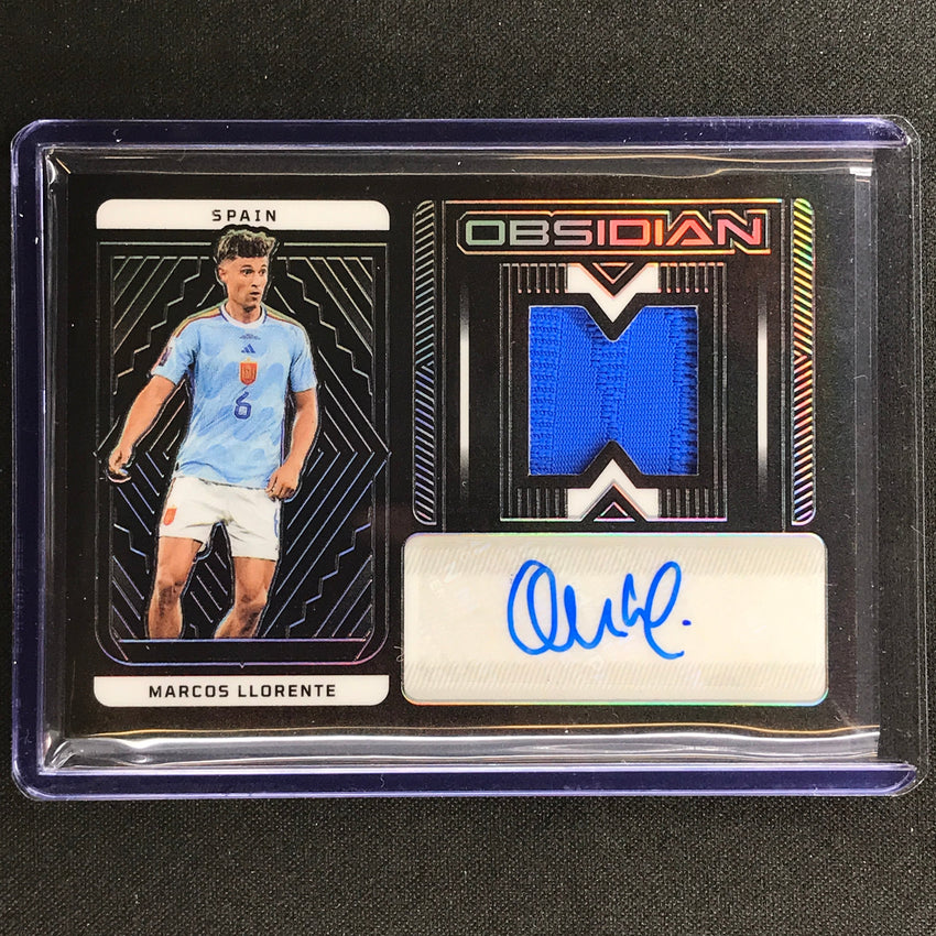 2022-23 Obsidian Marcos Llorente Jersey Auto Silver 95/199