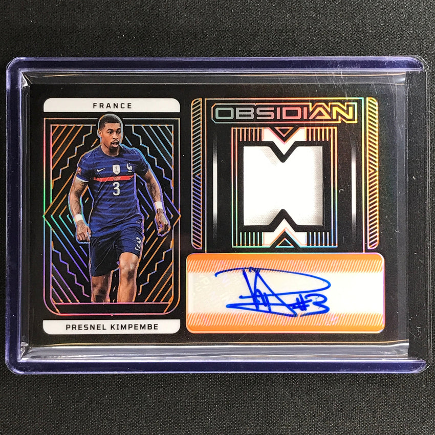 2022-23 Obsidian Presnel Kimpembe Jersey Auto Electric Etch Orange 14/25