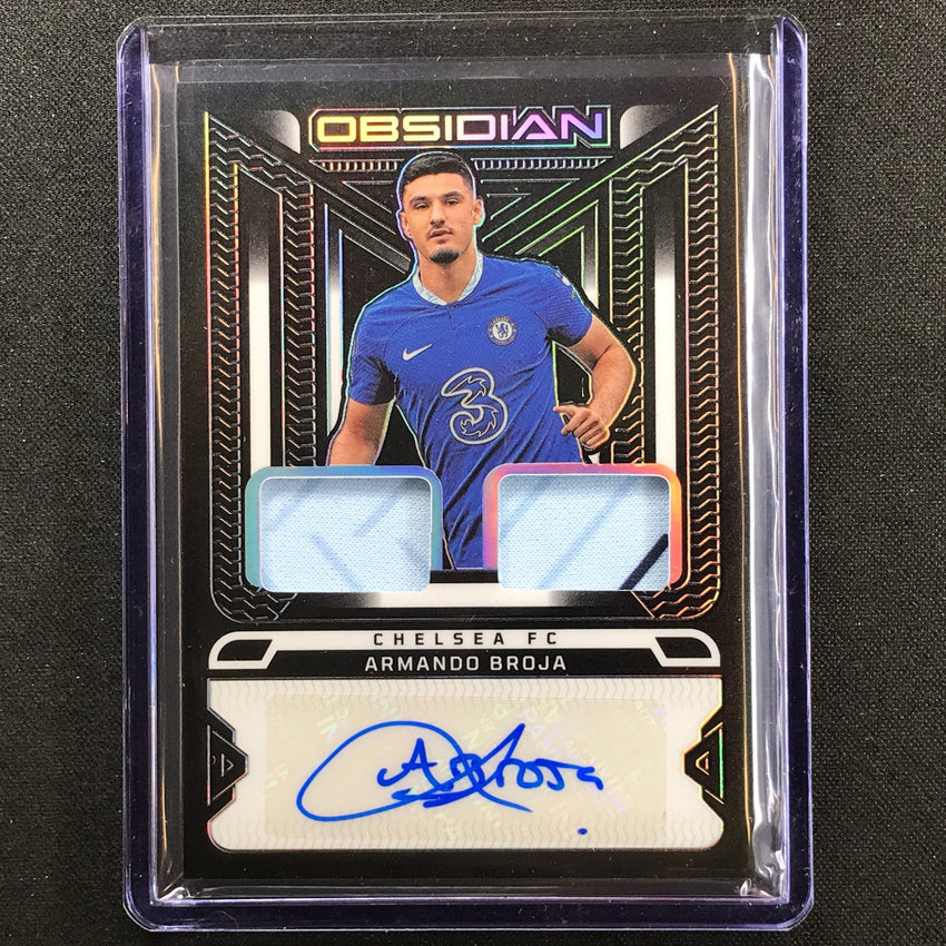 2022-23 Obsidian Armando Broja Dual Jersey Ink Relic Auto Silver 166/199
