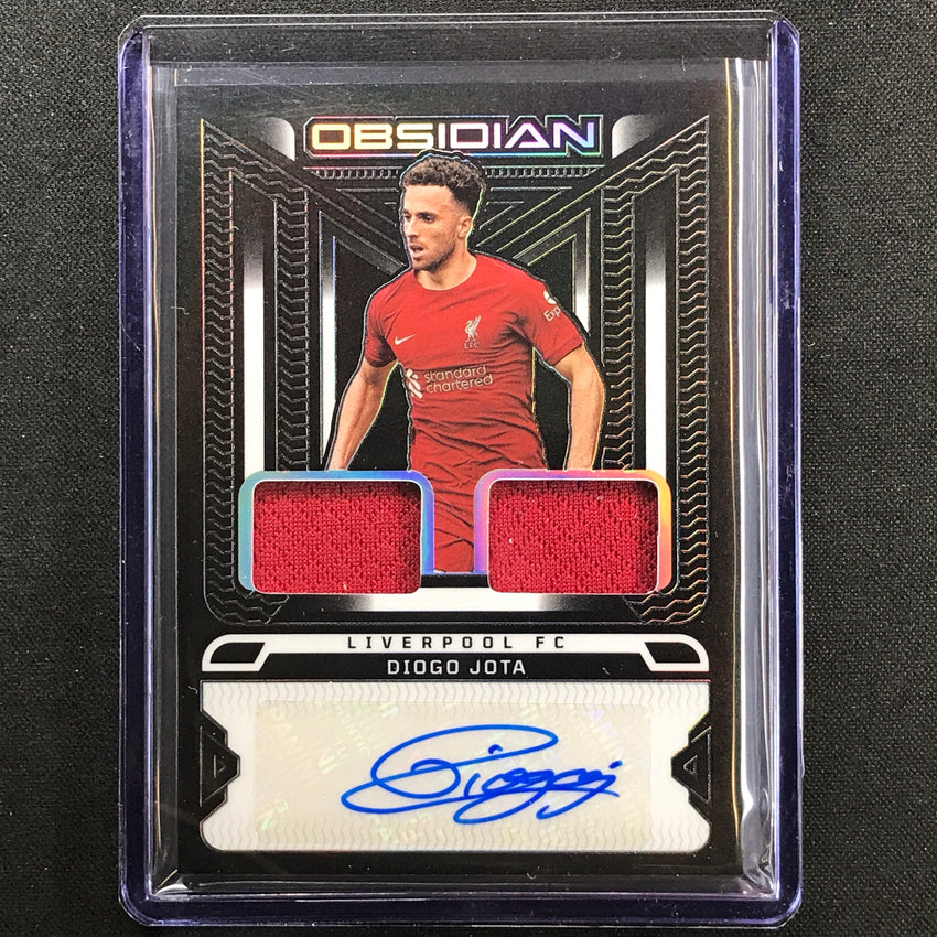 2022-23 Obsidian Diogo Jota Dual Jersey Ink Relic Auto Silver 71/99
