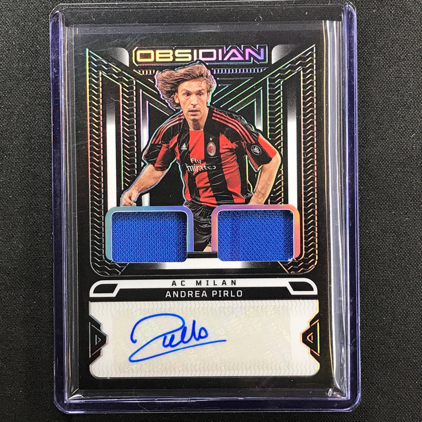 2022-23 Obsidian Andrea Pirlo Dual Jersey Ink Relic Auto Silver 16/30