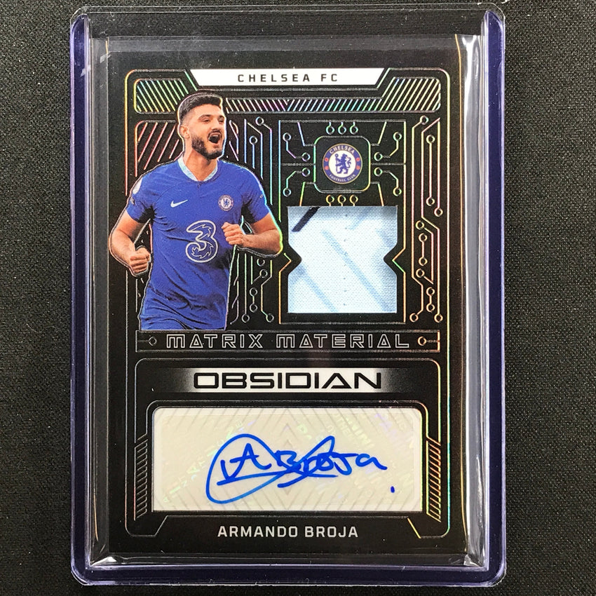 2022-23 Obsidian Armando Broja Matrix Material Relic Auto Silver 87/199