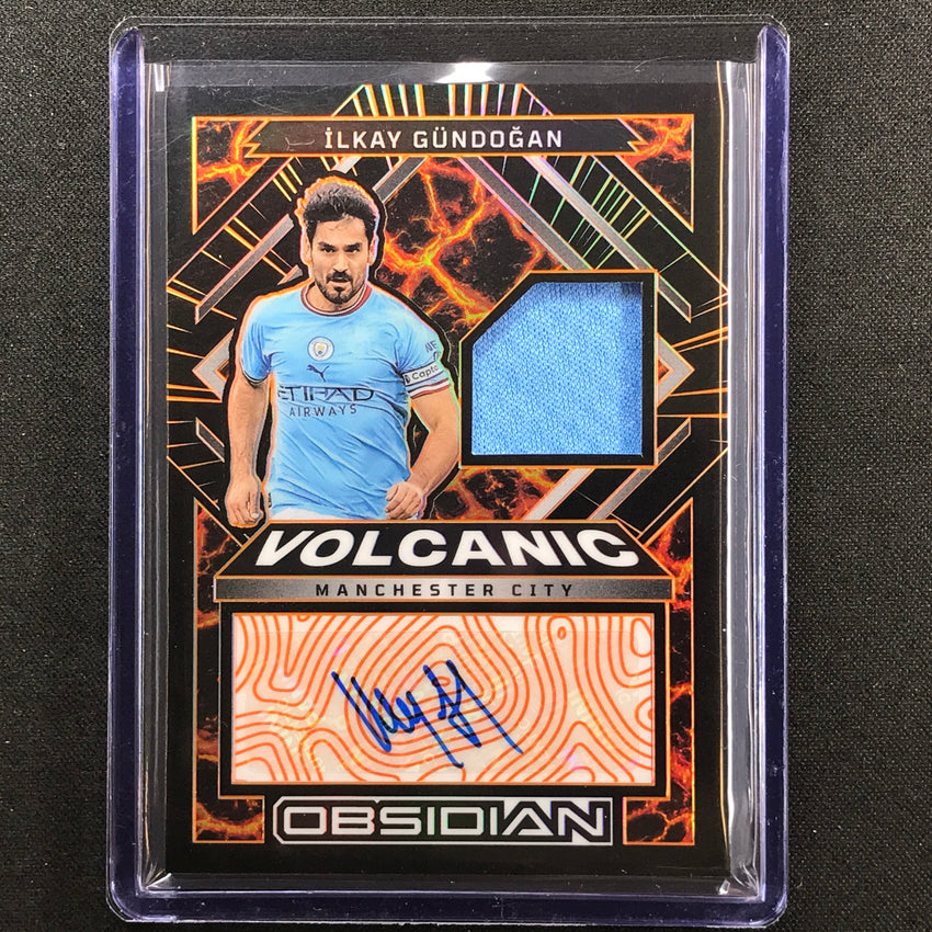 2022-23 Obsidian Ilkay Gundogan Volcanic Material Signatures Relic Auto 35/75