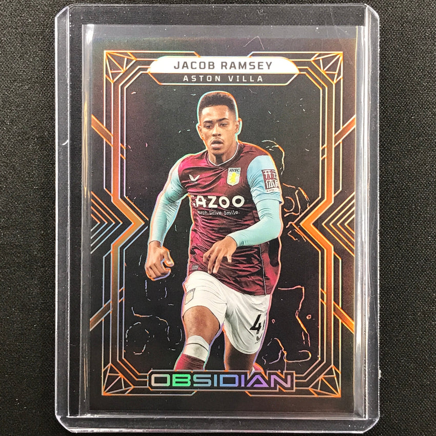2022-23 Obsidian Jacob Ramsey Base Electric Etch Orange 1/40