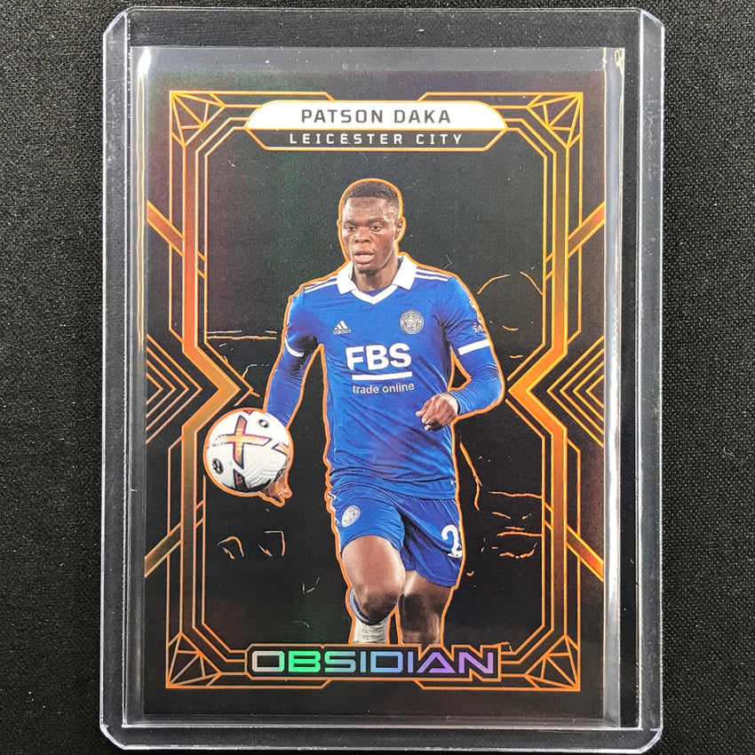 2022-23 Obsidian Patson Daka Base Electric Etch Orange 12/40