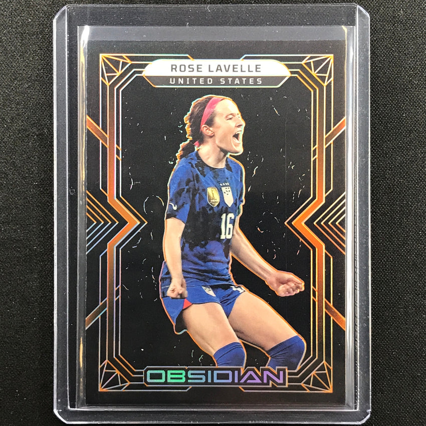 2022-23 Obsidian Rose Lavelle Base Electric Etch Orange 19/40