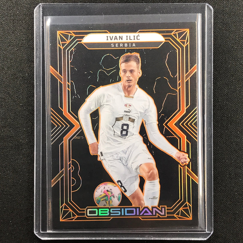 2022-23 Obsidian Ivan Ilic Base Electric Etch Orange 39/40