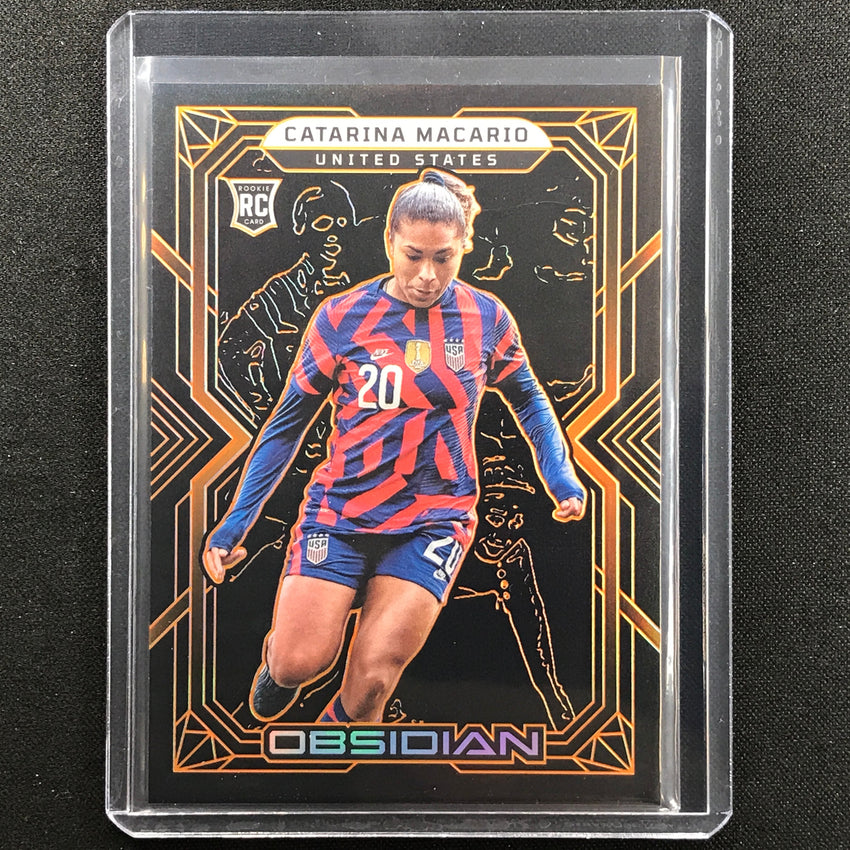 2022-23 Obsidian Catarina Macario Rookie Base Electric Etch Orange 39/40