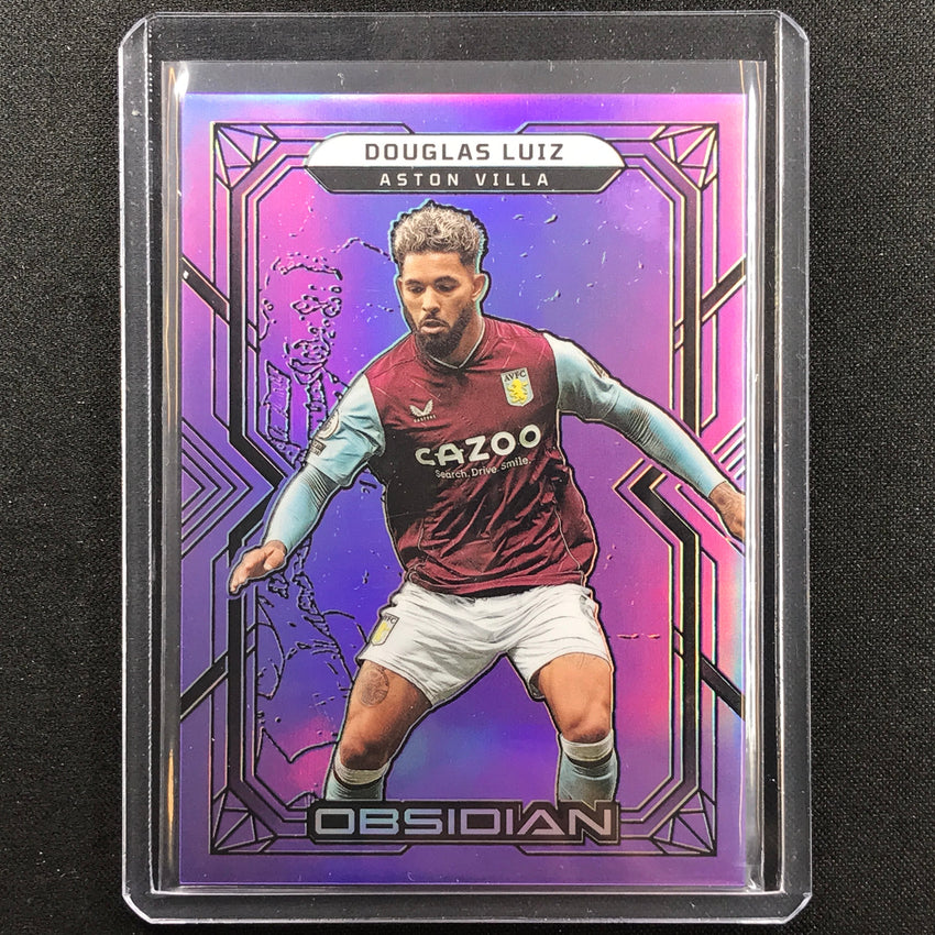 2022-23 Obsidian Douglas Luiz Base Electric Etch Purple Flood 24/25
