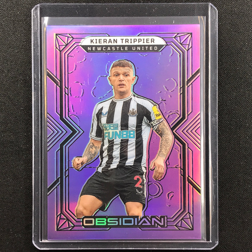 2022-23 Obsidian Kieran Trippier Base Electric Etch Purple Flood 6/25