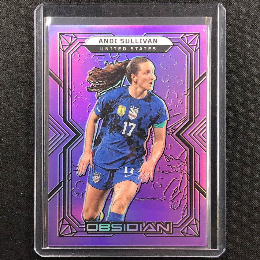 2022-23 Obsidian Andi Sullivan Base Electric Etch Purple Flood 25/25