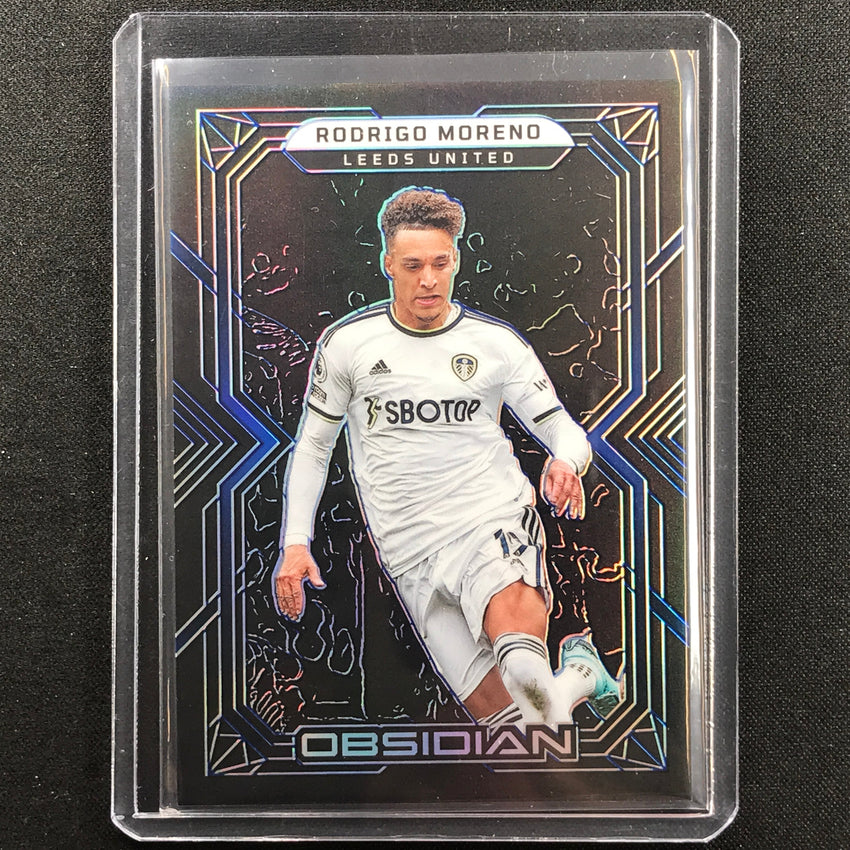 2022-23 Obsidian Rodrigo Moreno Base Electric Etch Blue 20/20
