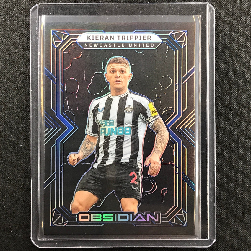 2022-23 Obsidian Kieran Trippier Base Electric Etch Blue 5/20