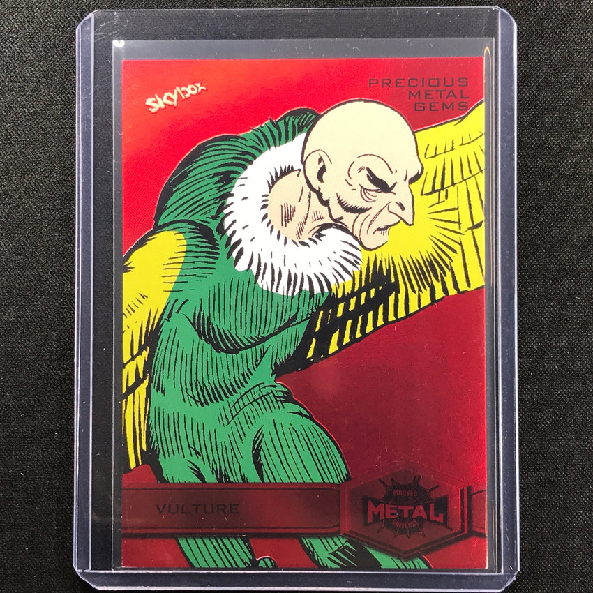 2021-2022 Marvel Spider-man Metal Vulture High Precious Gems Pmg Red 59/100