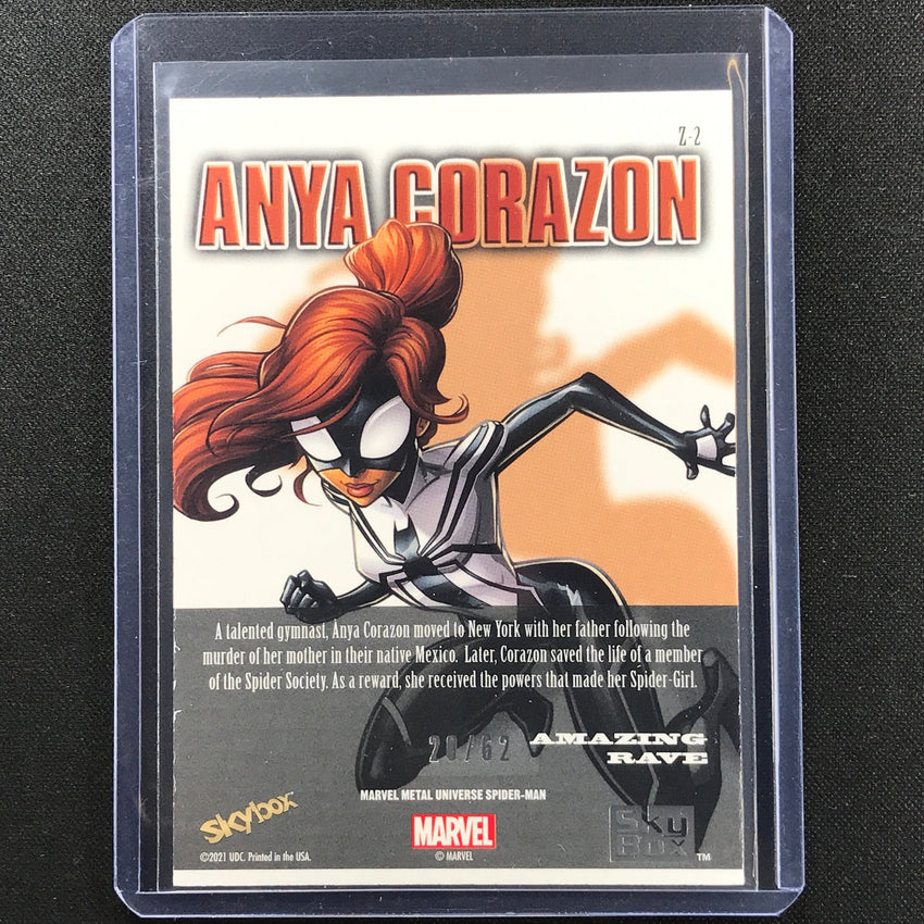 2021-2022 Marvel Spider-man Metal Anya Corazon Z-force Amazing Rave 20/62