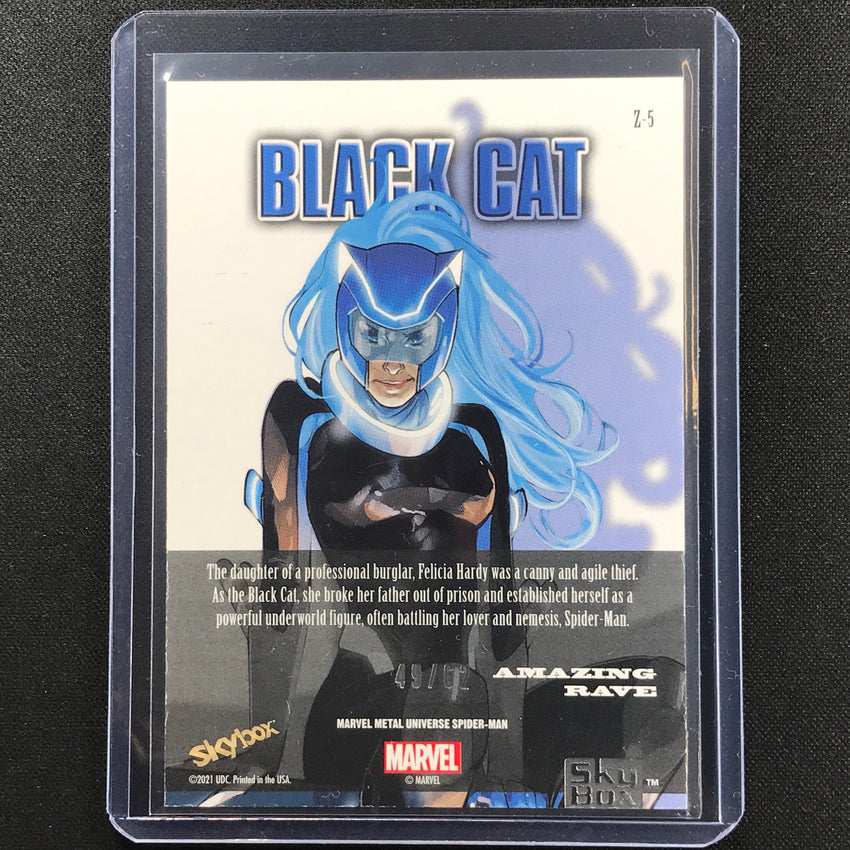 2021-2022 Marvel Spider-man Metal Universe Black Cat Z-force Amazing Rave 49/62