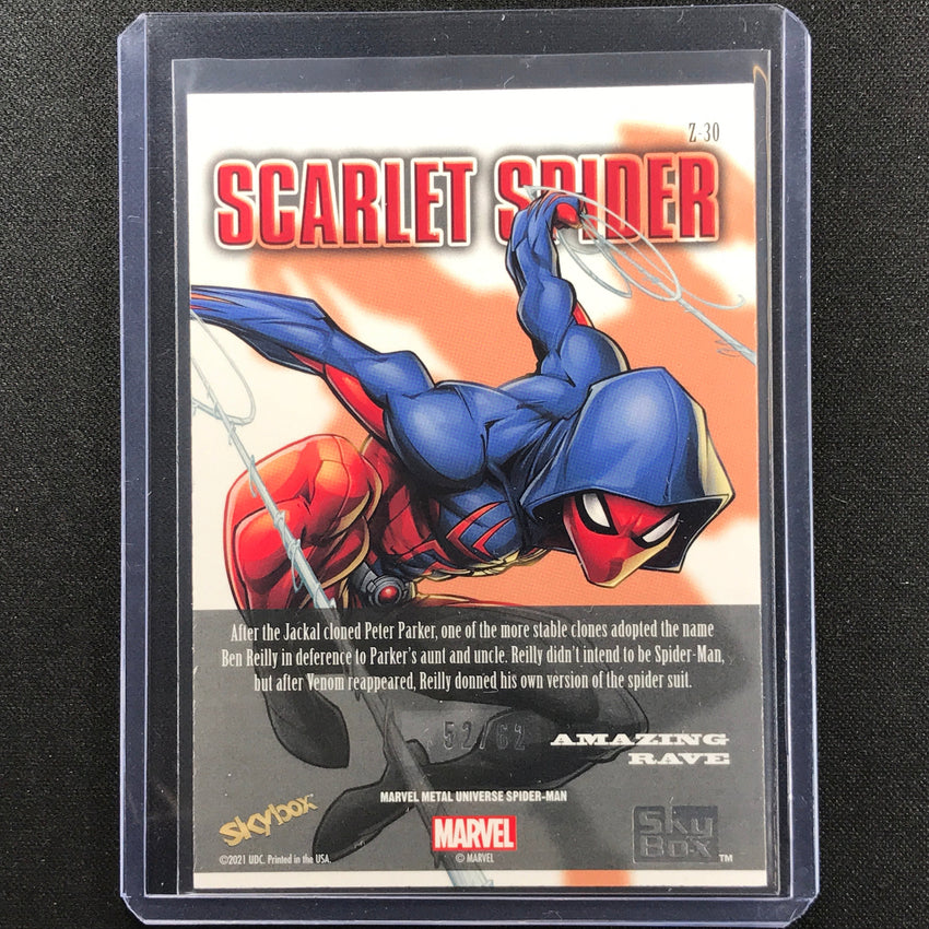 2021-2022 Marvel Spider-man Metal Scarlet Spider Z-force Amazing Rave 52/62