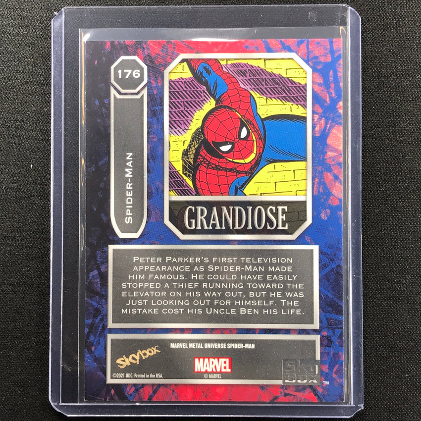 2021-2022 Marvel Spider-man Metal Universe Spider-man Series Grandiose No 176 A