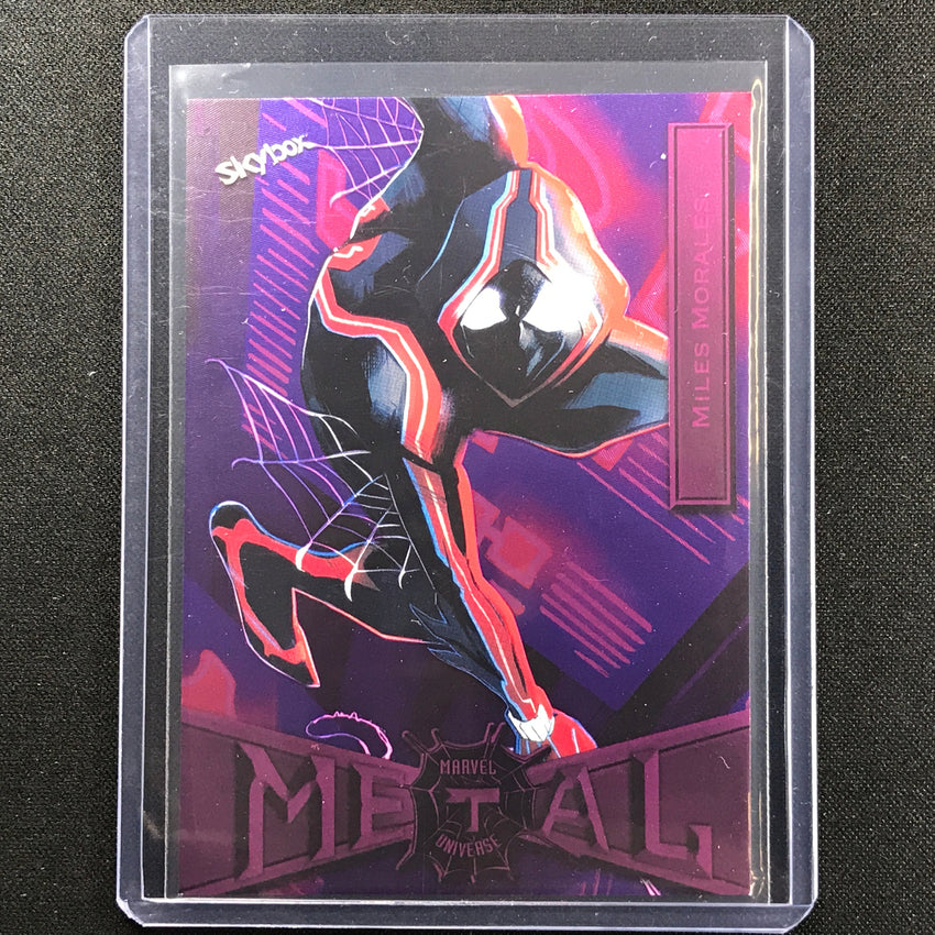 2021-2022 Marvel Spider-man Metal Universe Miles Morales Light Fx Pink 49/75