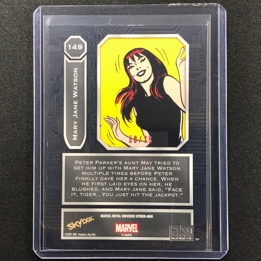 2021-2022 Marvel Spider-man Metal Universe Mary Jane Watson High Pink 50/75