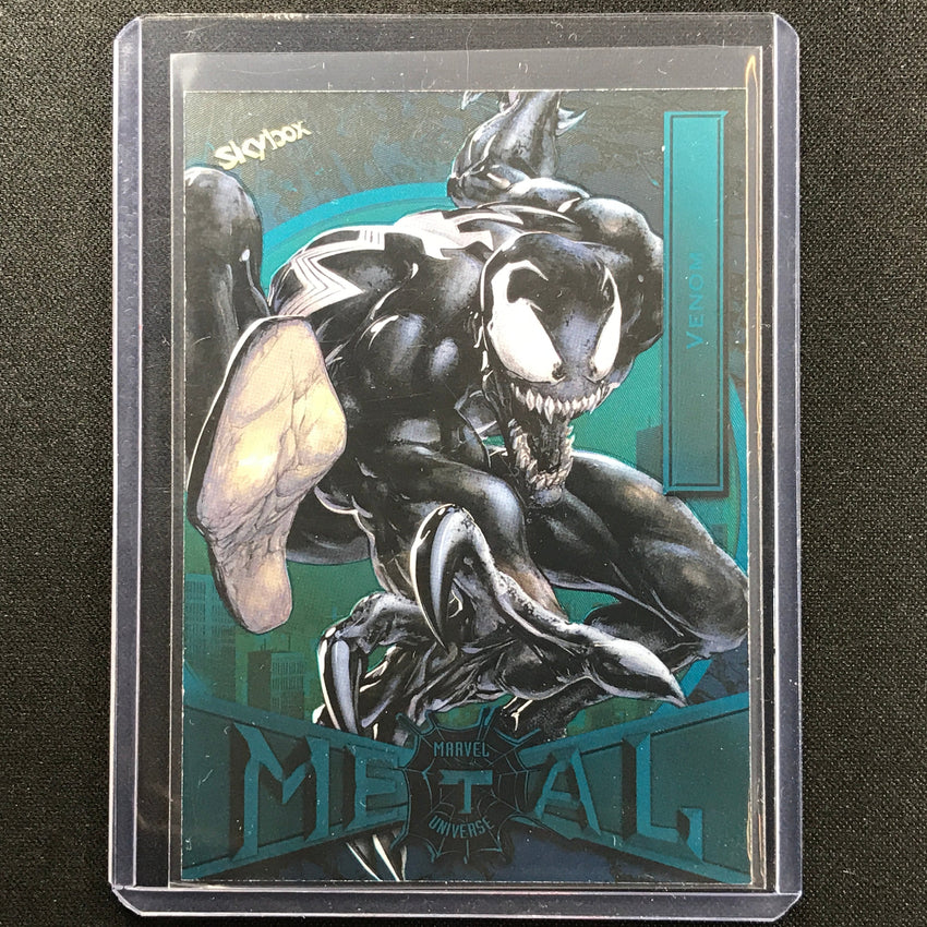 2021-2022 Marvel Spider-man Metal Universe Venom Light Fx Turquoise 23/50