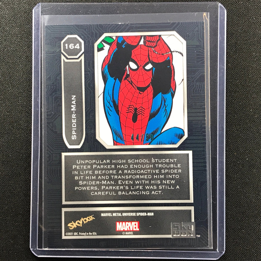 2021-2022 Marvel Spiderman Metal Universe Spider-man High Series Turquoise 44/50