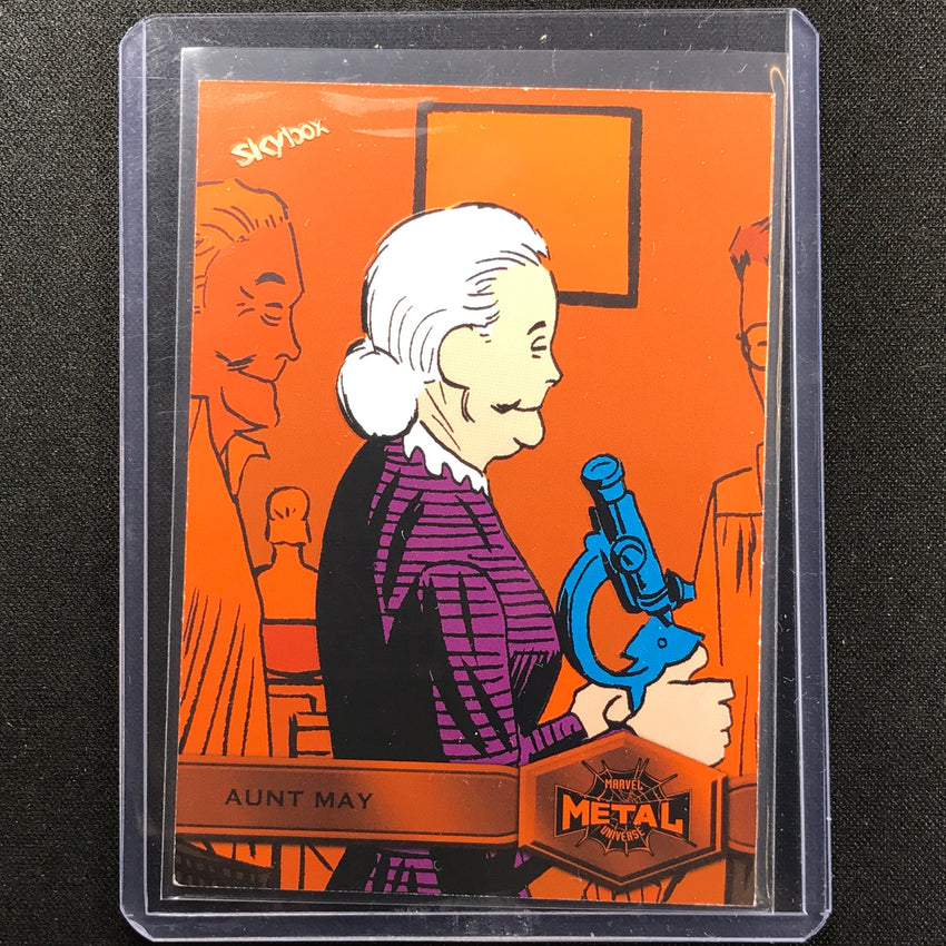 2021-2022 Marvel Spider-man Metal Universe Aunt May High Series Orange 1/25