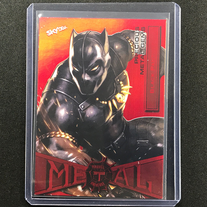 2021-2022 Marvel Spider-man Metal Black Panther Precious Gems Pmg Red 98/100