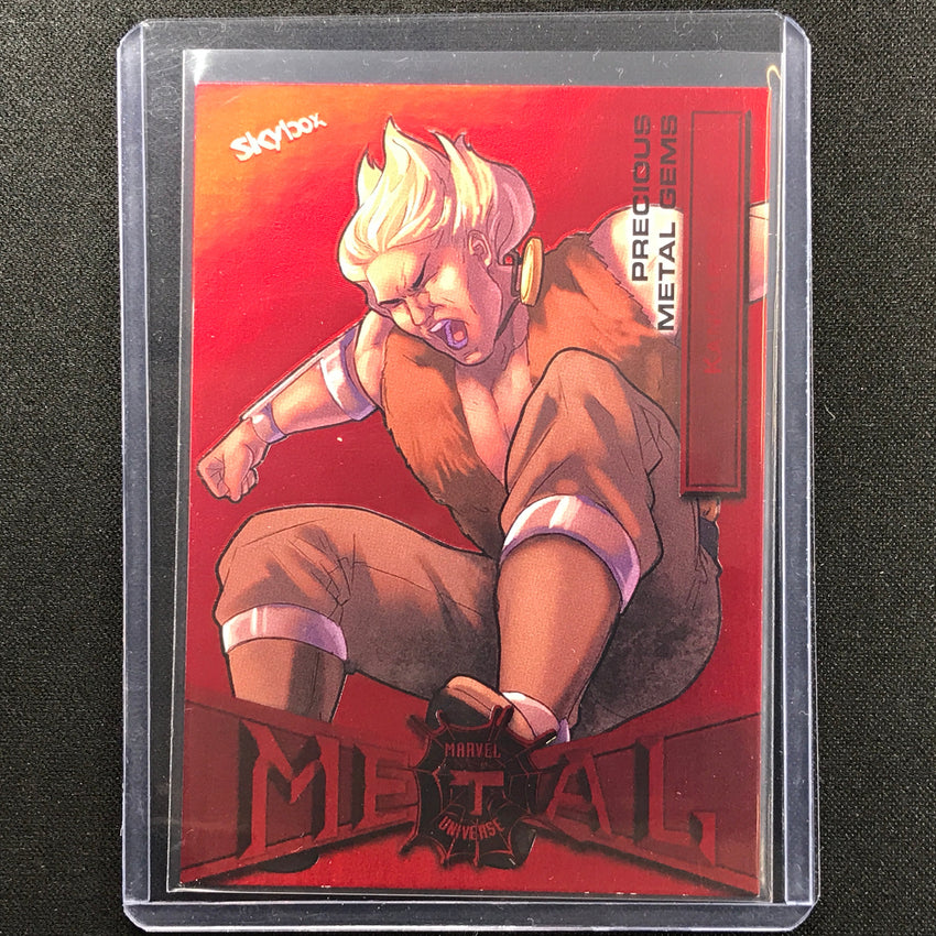 2021-2022 Marvel Spider-man Metal Universe Kangaroo Precious Gems Pmg Red 67/100