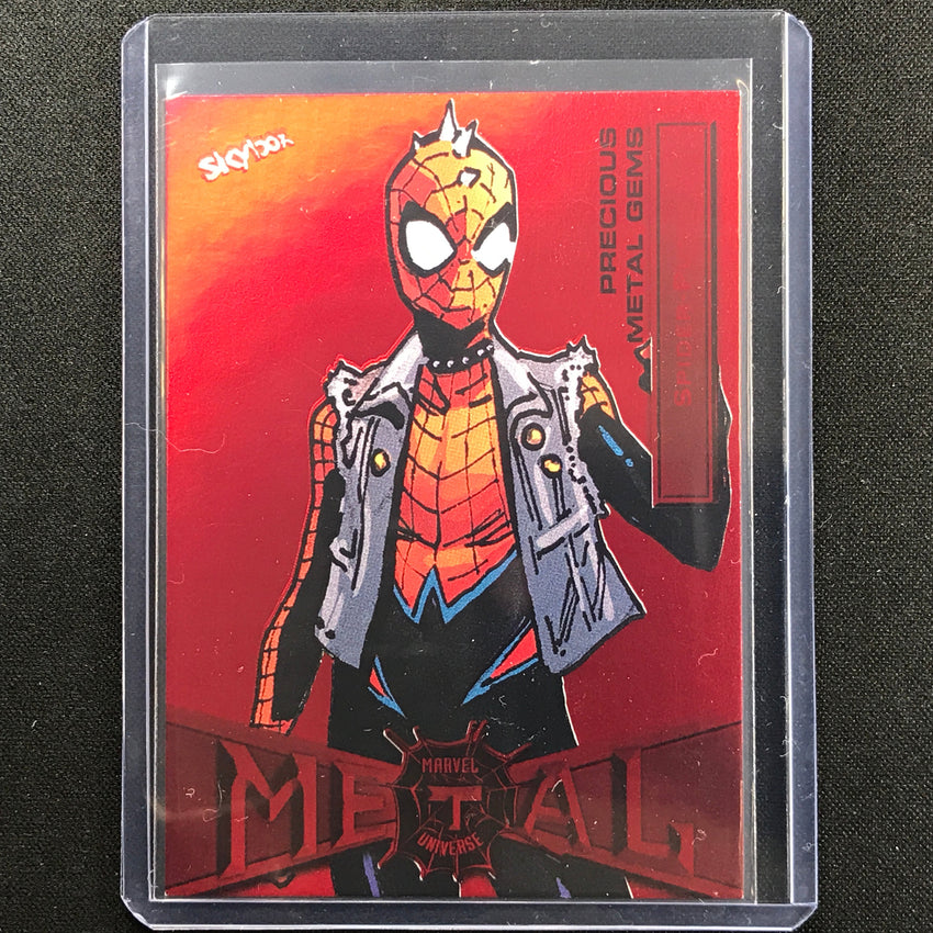 2021-2022 Marvel Spider-man Metal Spider-punk Precious Gems Pmg Red 48/100