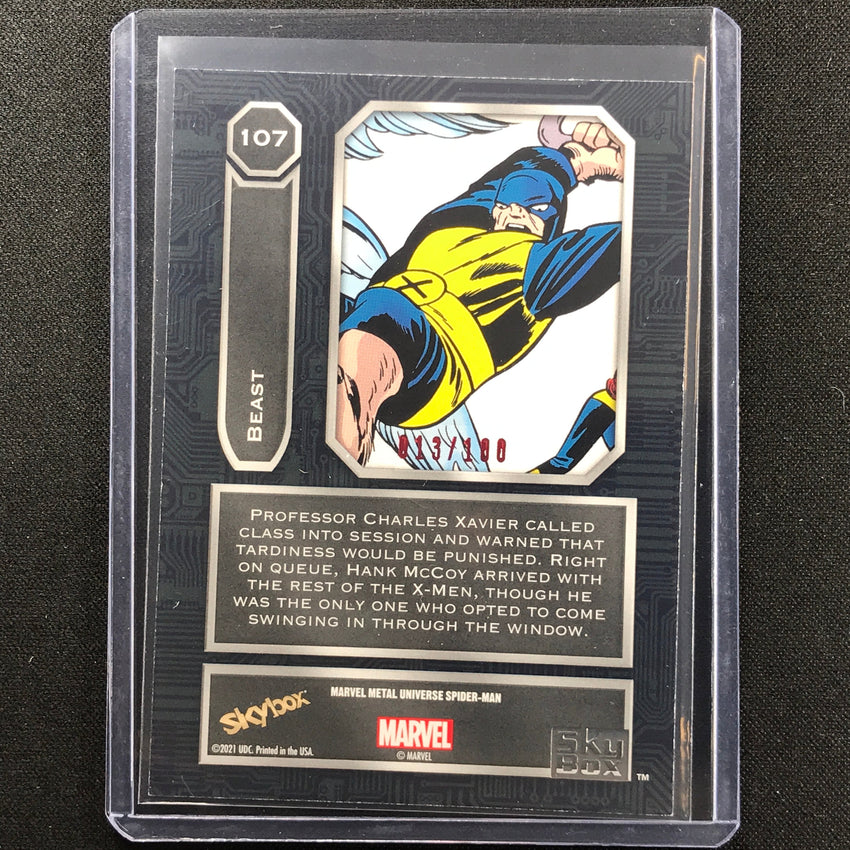 2021-2022 Marvel Spider-man Metal Beast High Precious Gems Pmg Red 13/100