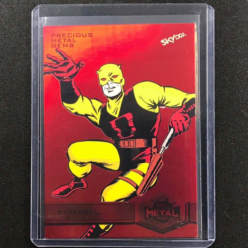 2021-2022 Marvel Spider-man Metal Daredevil High Precious Gems Pmg Red 22/100
