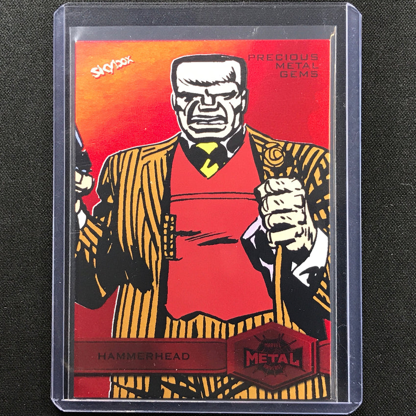 2021-2022 Marvel Spider-man Metal Hammerhead High Precious Gems Pmg Red 79/100