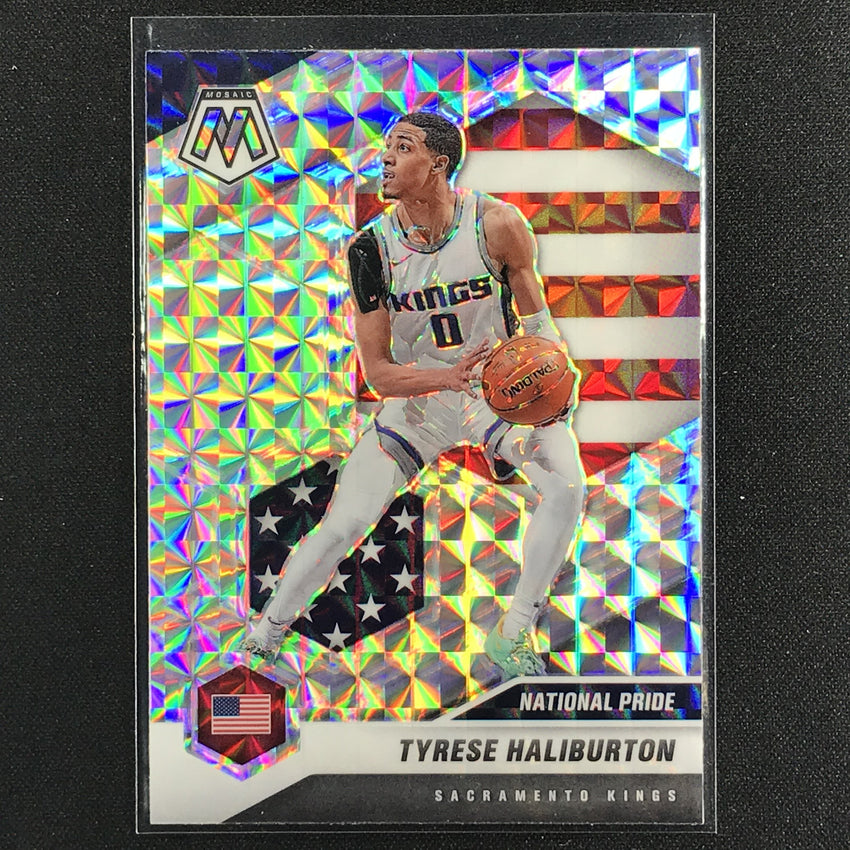 2020-21 Mosaic Tyrese Haliburton National Pride Rookie Mosaic Silver No 258