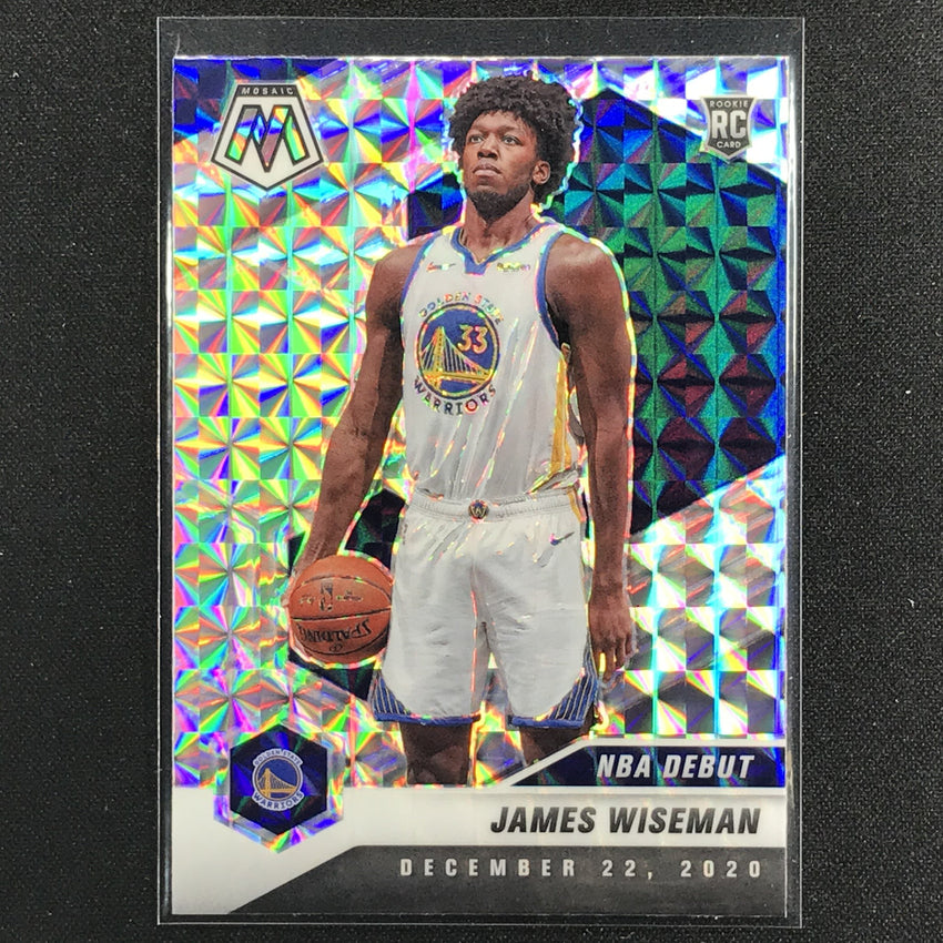 2020-21 Mosaic JAMES WISEMAN NBA Debut Rookie Mosaic Silver #266