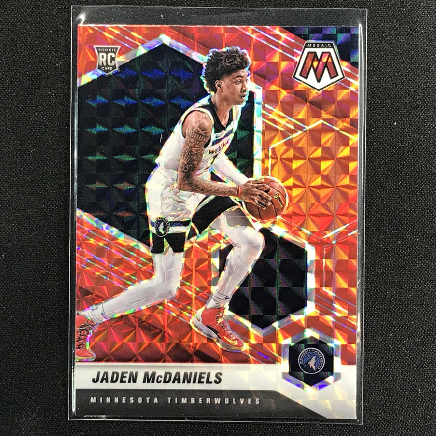 2020-21 Mosaic Jaden Mcdaniels Rookie Mosaic Red No 235