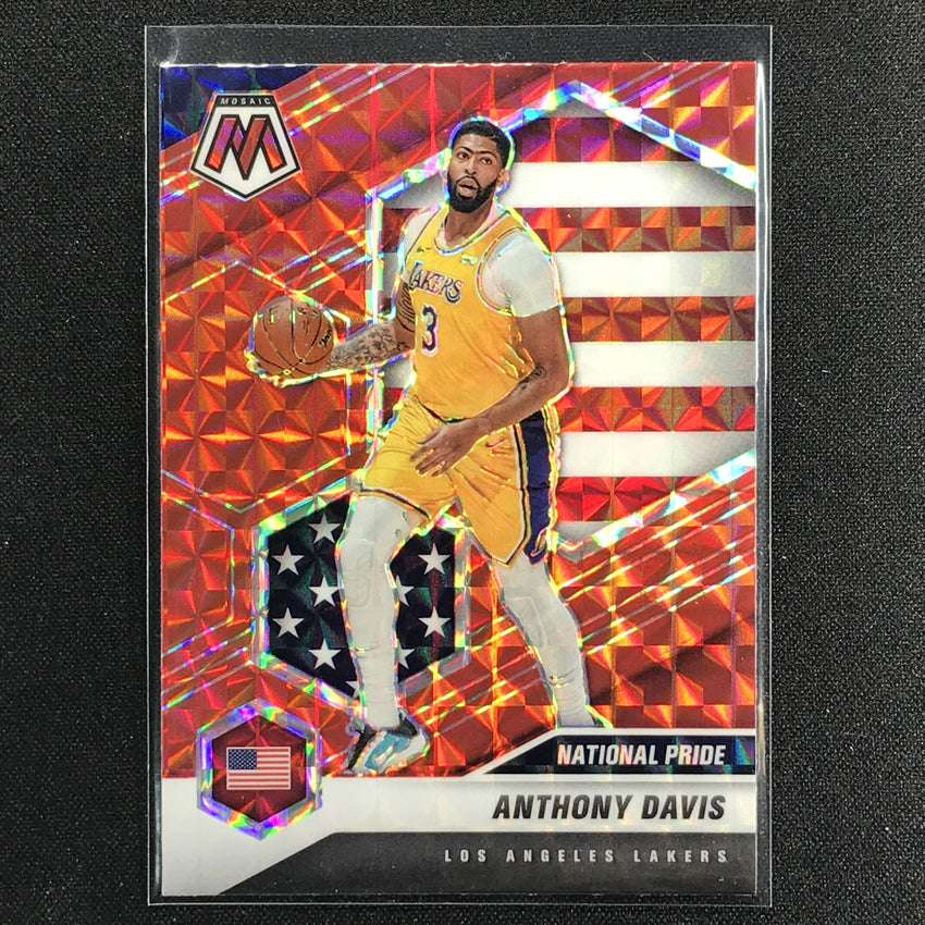 2020-21 Mosaic Anthony Davis National Pride Mosaic Red No 250