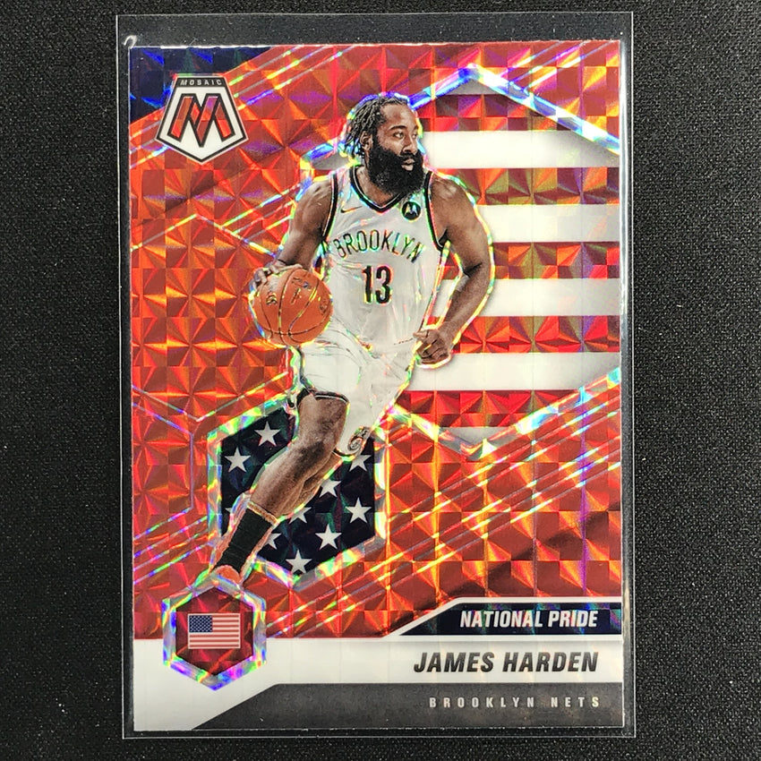 2020-21 Mosaic JAMES HARDEN National Pride Mosaic Red #256
