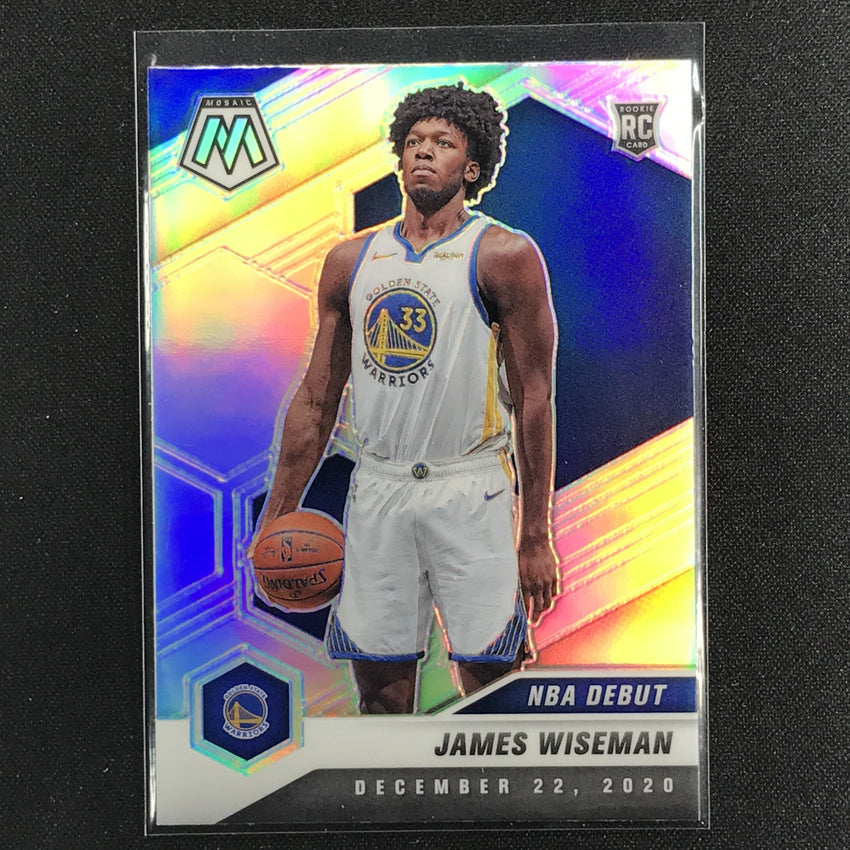 2020-21 Mosaic JAMES WISEMAN NBA Debut Rookie Silver Prizm #266