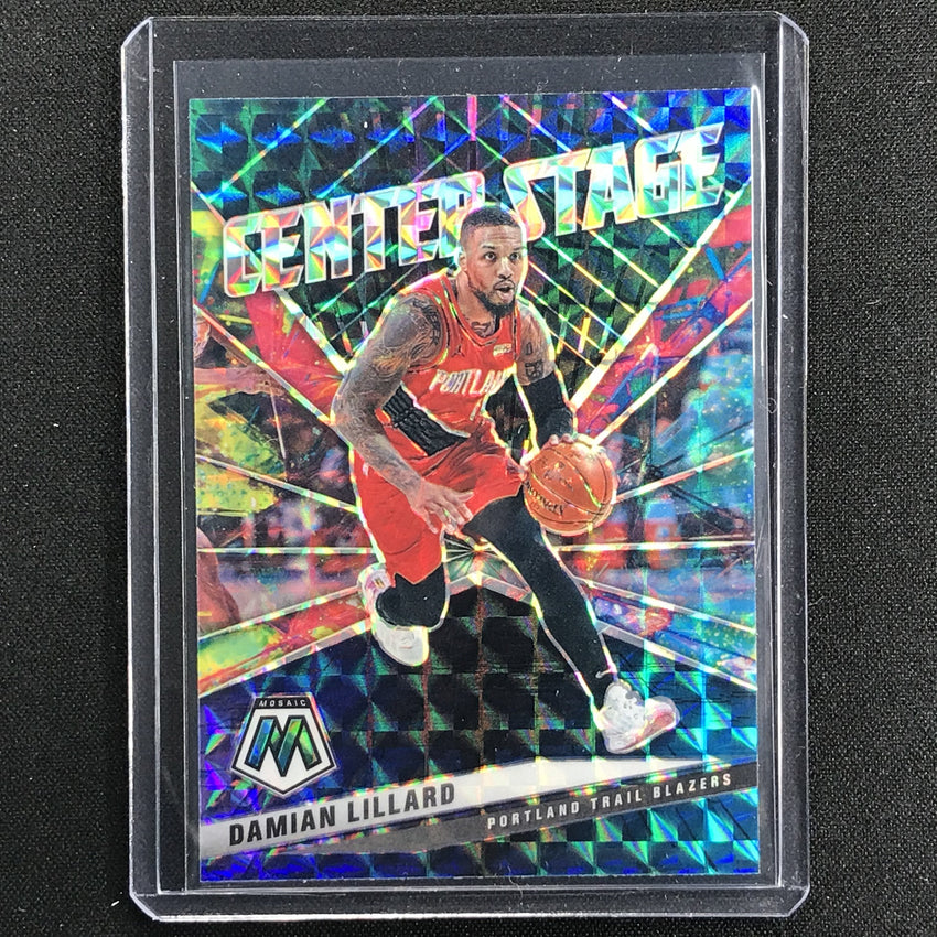 2020-21 Mosaic Damian Lillard Center Stage No 1
