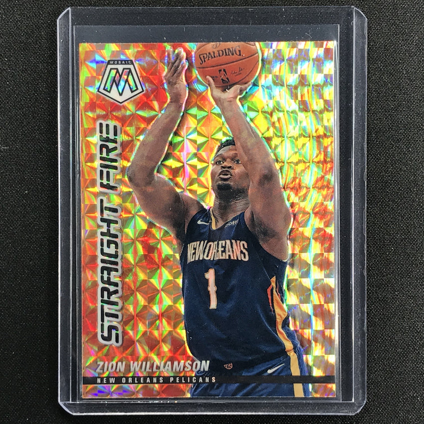 2020-21 Mosaic Zion Williamson Straight Fire No 10