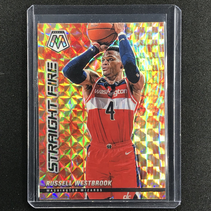 2020-21 Mosaic RUSSELL WESTBROOK Straight Fire #19
