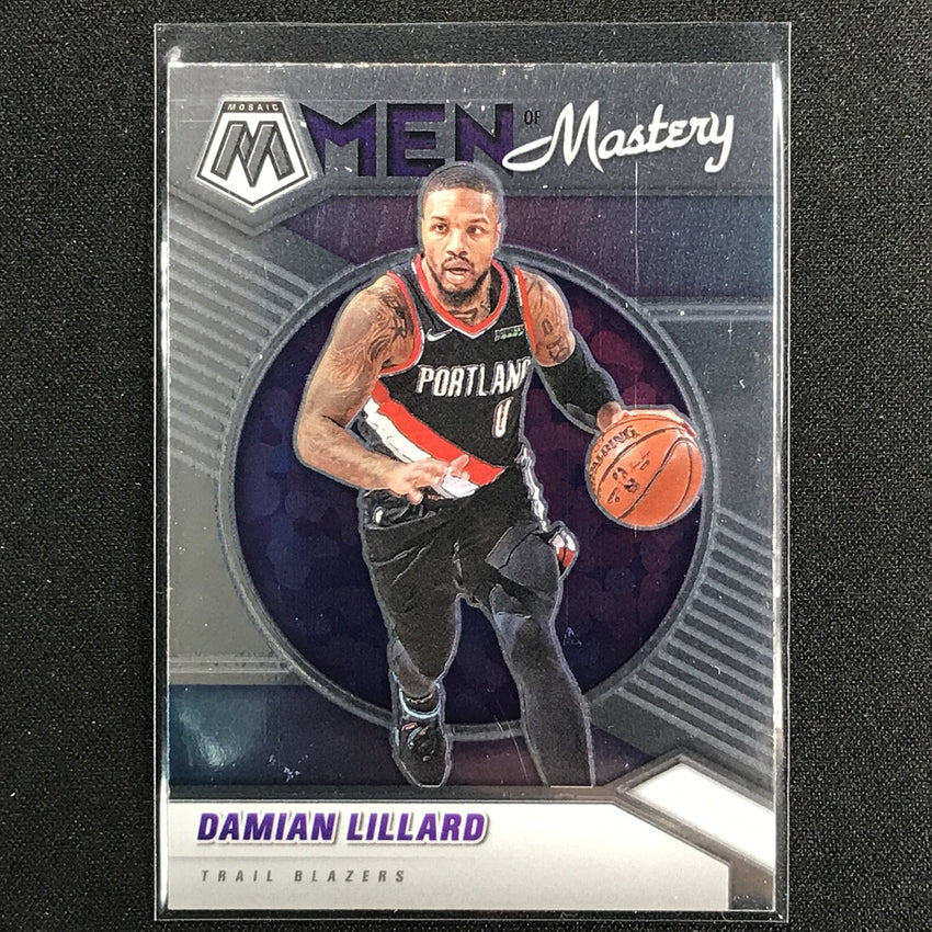 2020-21 Mosaic DAMIAN LILLARD Men of Mastery Base #15