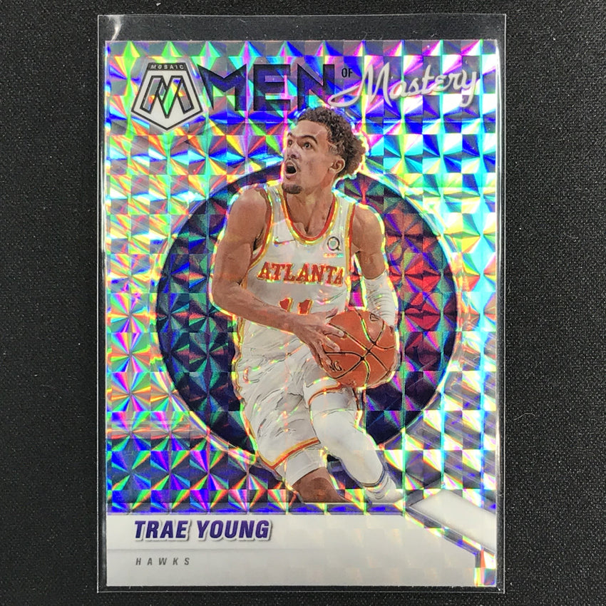 2020-21 Mosaic TRAE YOUNG Men of Mastery Mosaic Silver #6