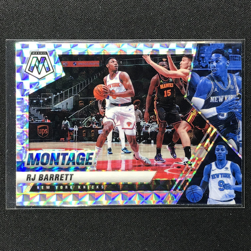 2020-21 Mosaic RJ BARRETT Montage Mosaic Silver #14