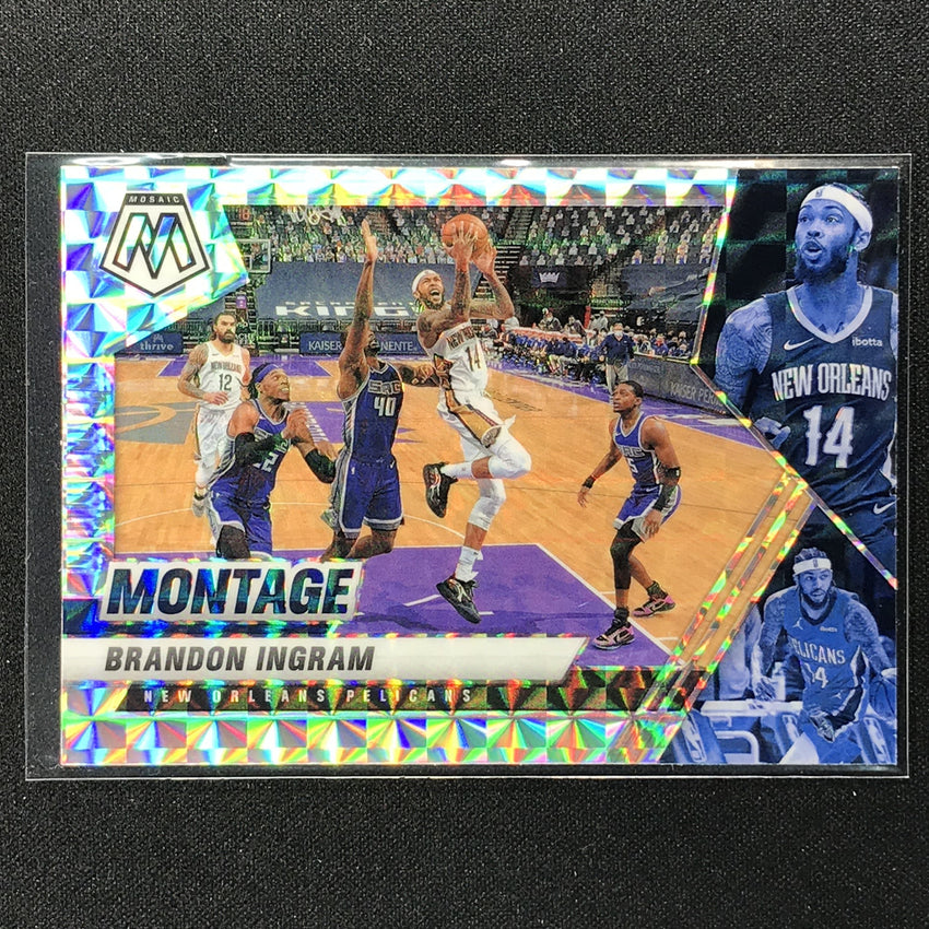 2020-21 Mosaic Brandon Ingram Montage Mosaic Silver No 16
