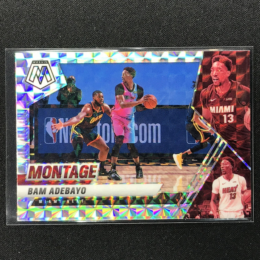 2020-21 Mosaic BAM ADEBAYO Montage Mosaic Silver #20