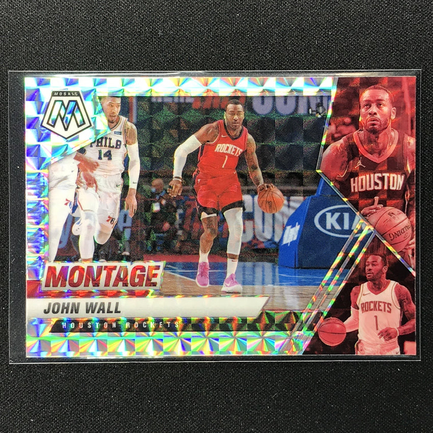 2020-21 Mosaic JOHN WALL Montage Mosaic Silver #21